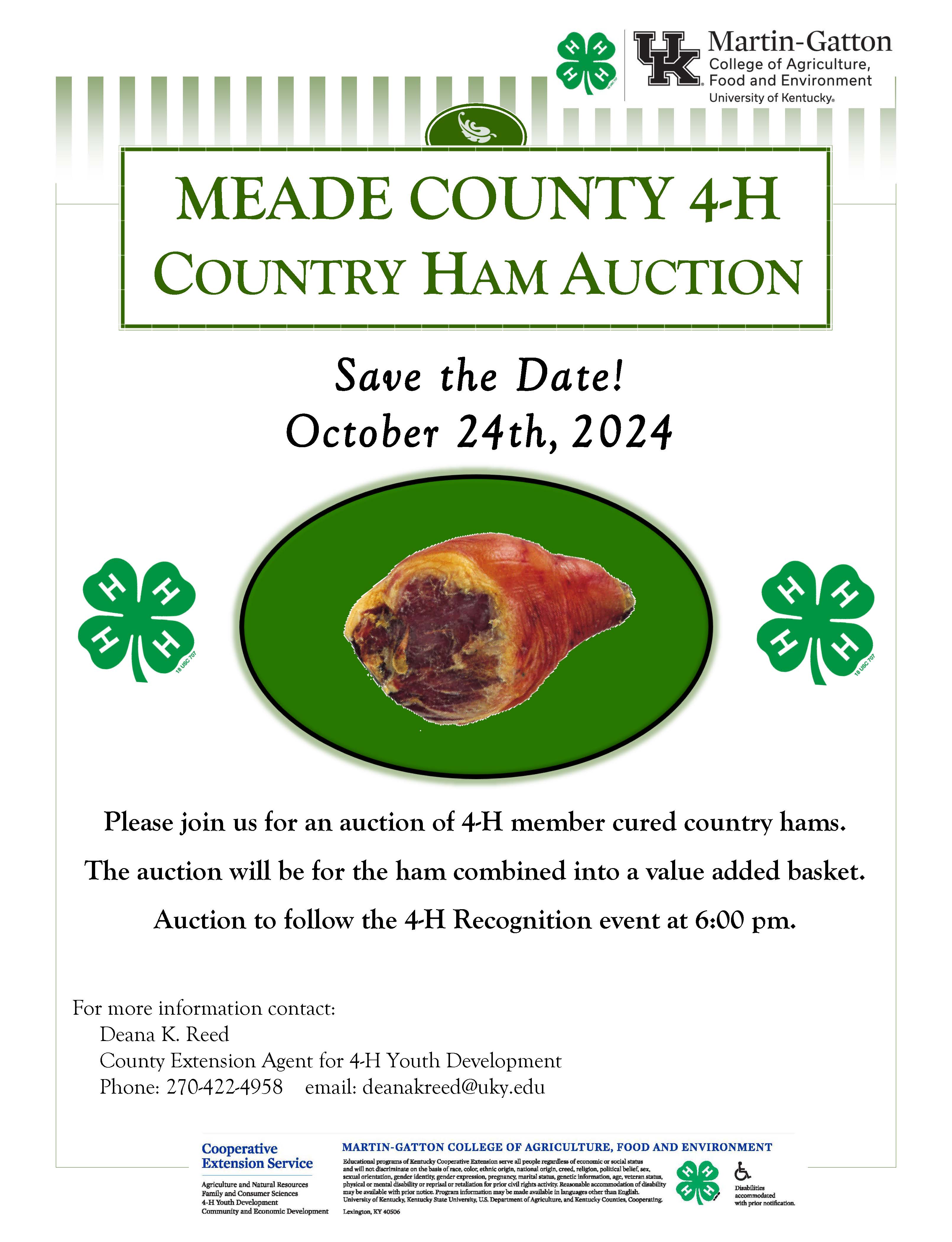 4-H Country Ham Auction